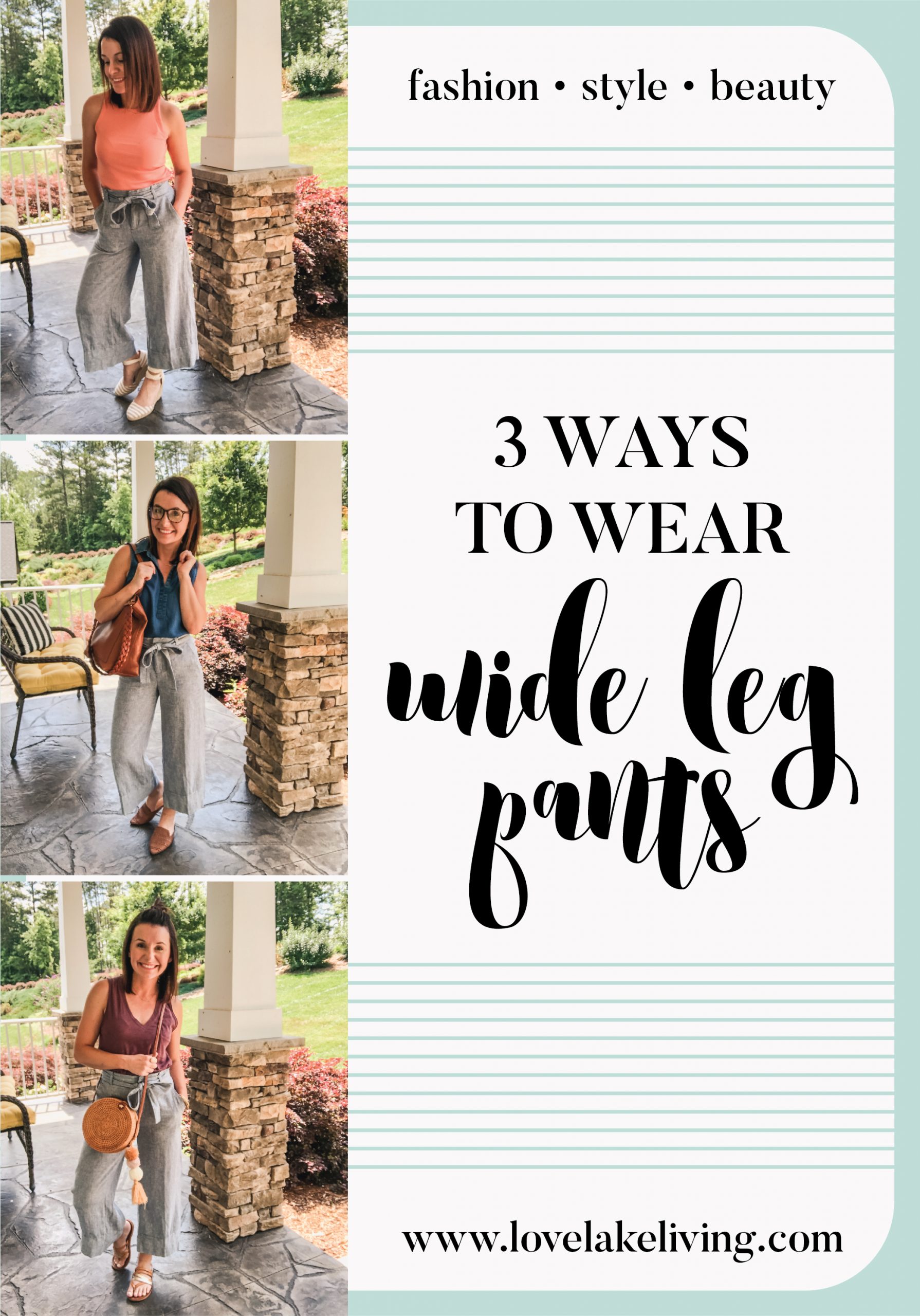 high waisted pants style, wide leg pants, fashion blogger