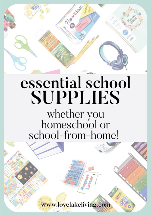 homeschool supplies, remote learning supplies, school supplies,
