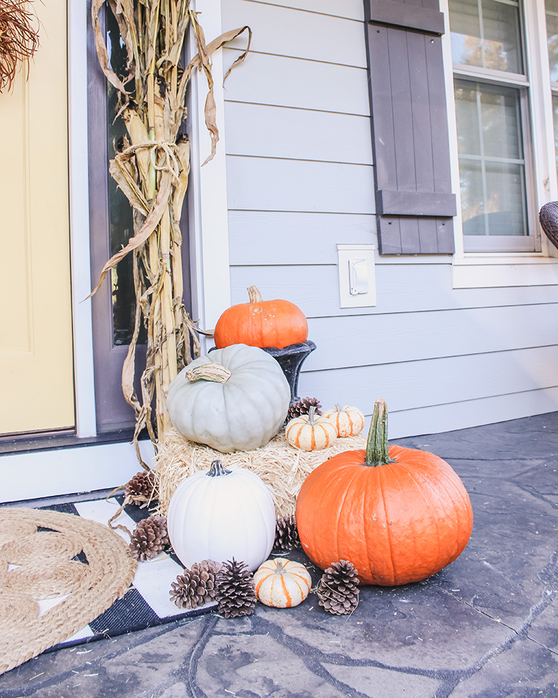 fall porch decor